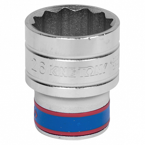 Головка торц. 12-гр. 1/2"DR 26мм хром