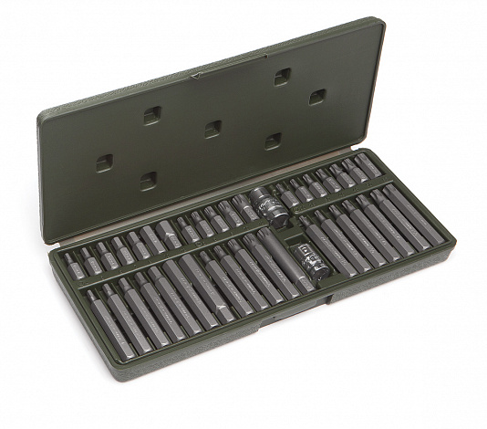 Набор вставок 40пред. 1/2", 3/8"шестиг., TORX, XZN(сплайн) ДТ