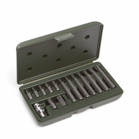 Набор вставок 3/8"TORX 15пред.Т-20,25,30,40,45,50 L=30и75мм ДТ