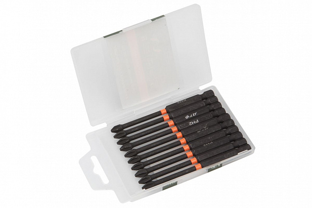 Бита ударная 1/4", PH2 х 90мм, 10шт ДТ